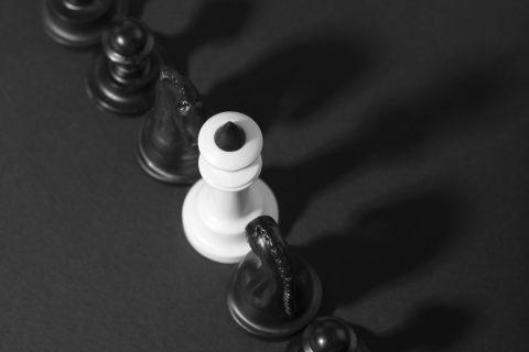 monochrome-pieces-chess-board-game